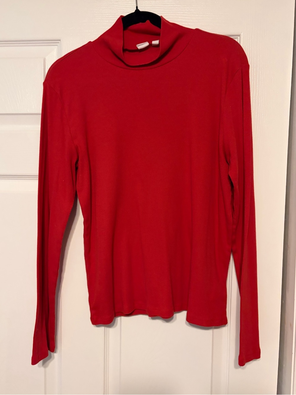 Gap Red Mock Neck Long Sleeve Knit Top Women’s Size X-Large